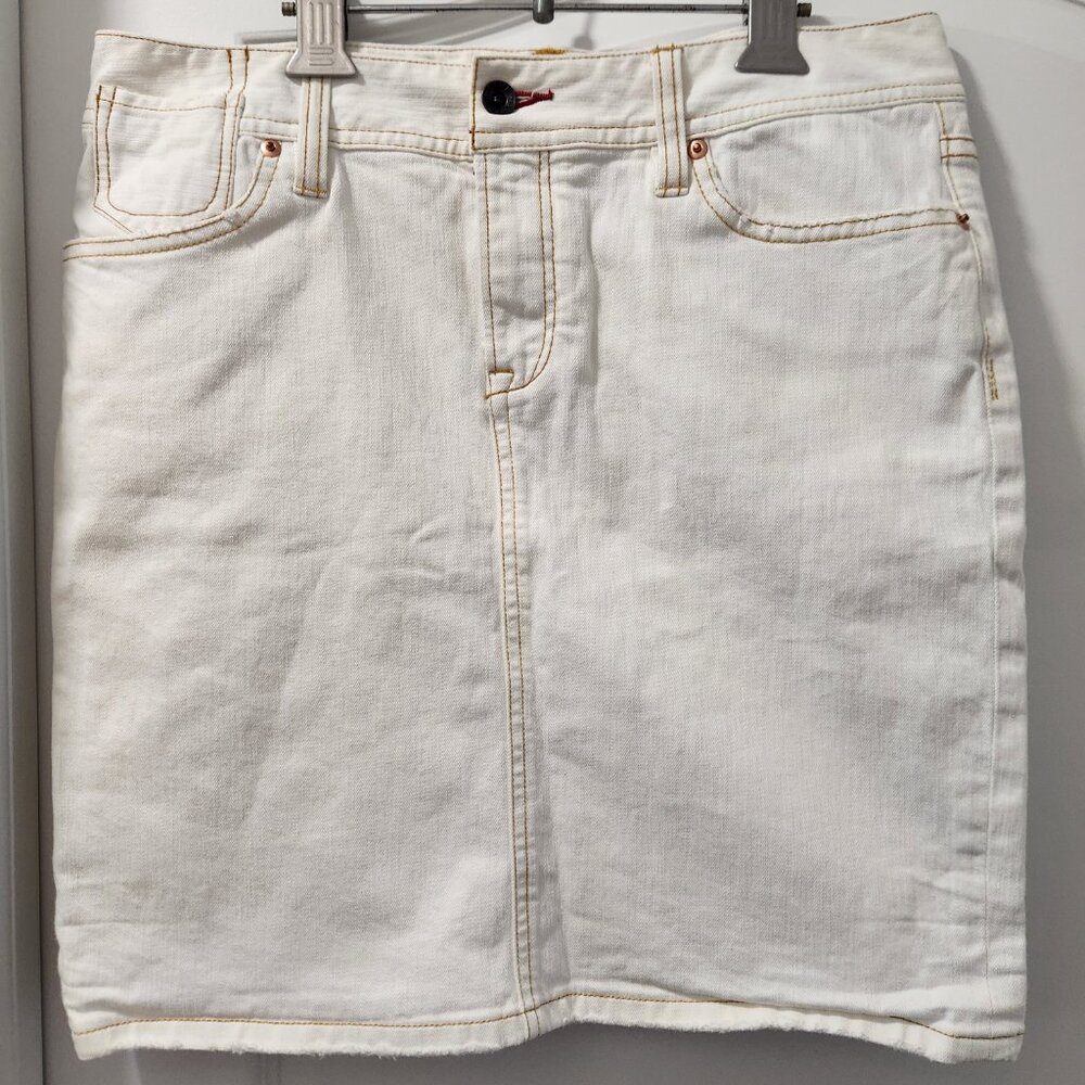 Club Monaco White Jean Skirts